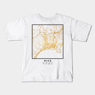 NICE FRANCE CITY STREET MAP ART Kids T-Shirt